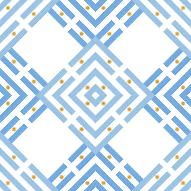 Vector illustration of seamless argentina flag pattern. vector illustration