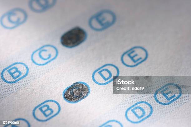 Answer Sheet Stock Photo - Download Image Now - Bubble, Choice, Concepts