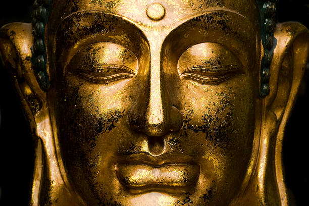 Buddha Face stock photo