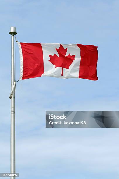 Canadian Flag 2 Stock Photo - Download Image Now - Canadian Flag, Pole, Canada Day