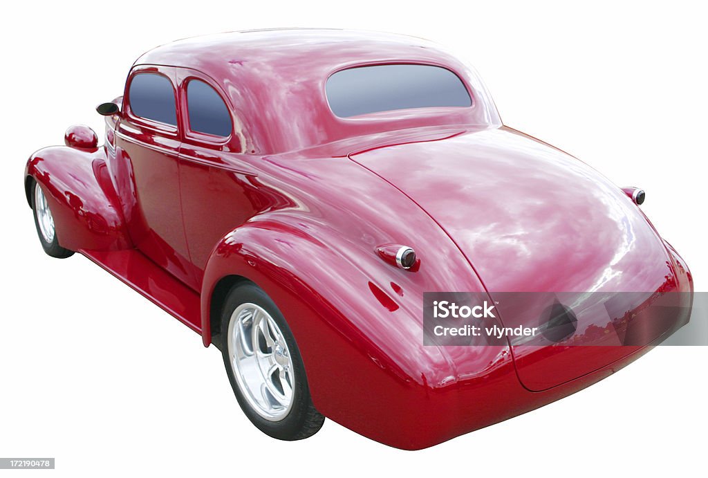 Vermelho Hotrod (caminho incluído - Royalty-free Antigo Foto de stock