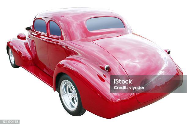 Vermelho Hotrod Caminho Incluído - Fotografias de stock e mais imagens de Antigo - Antigo, Antiguidade, Calor