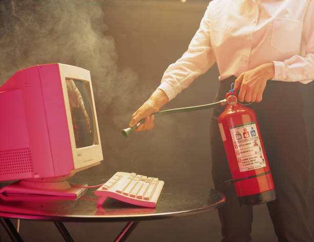 Equipo de fuego - foto de stock