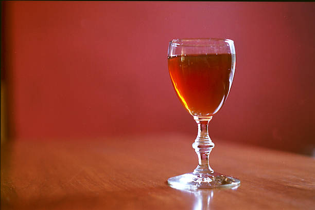 Glass of Sherry stock photo