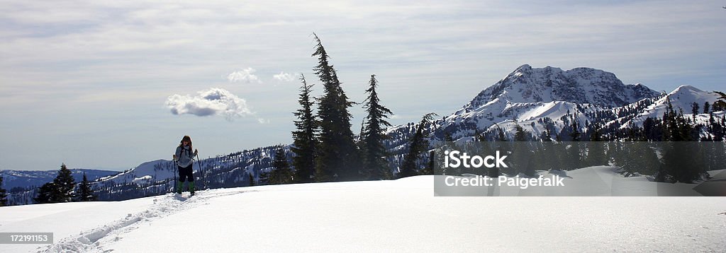 Schneelandschaft Panoramablick - Lizenzfrei Aktivitäten und Sport Stock-Foto