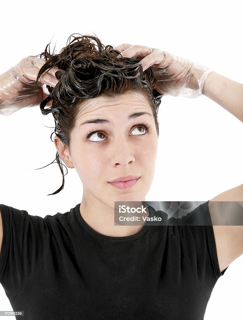 Serie 05 colorante de cabello - Foto de stock de Cuero cabelludo libre de derechos