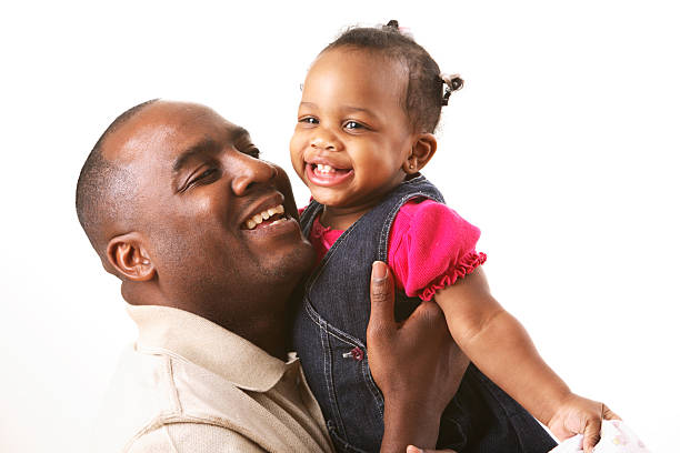Daddy's girl stock photo