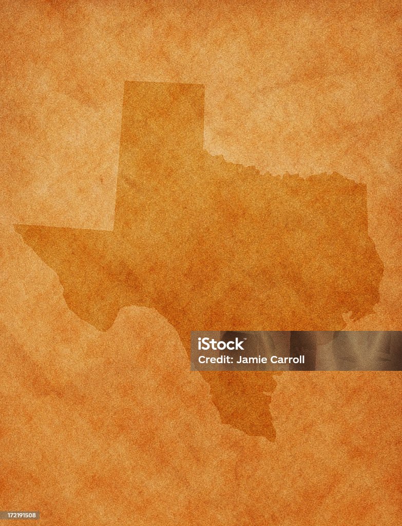 State series -  Texas A simplified shape of the state of  Texas on a background. Map Stock Photo