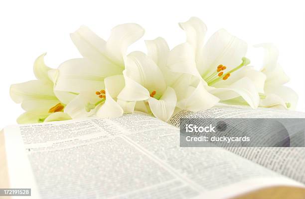 Bibel Mit Ostern Lilien Kjv Stockfoto und mehr Bilder von Ostern - Ostern, Lilien, Religion