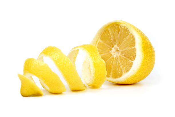 Lemon Lemon twist ~:o) peel plant part stock pictures, royalty-free photos & images