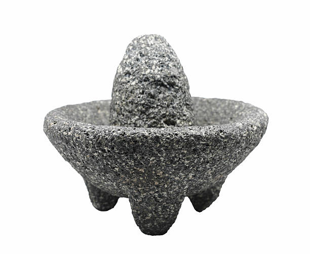 Mexican molcajete stock photo