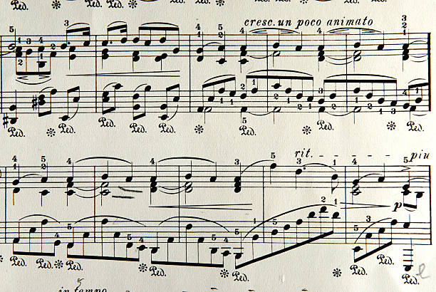 istock Sheet of classical music with many notes 172191665