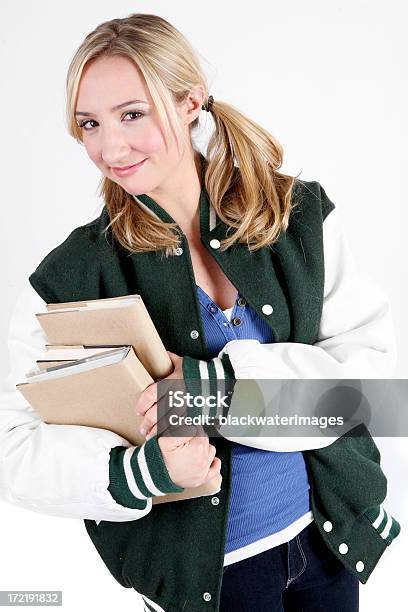 Student Stockfoto und mehr Bilder von Varsity-Jacke - Varsity-Jacke, Kind, Blondes Haar