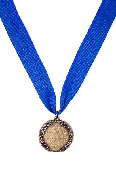 istock Gold Medal Award on a Blue Ribbon 172191884