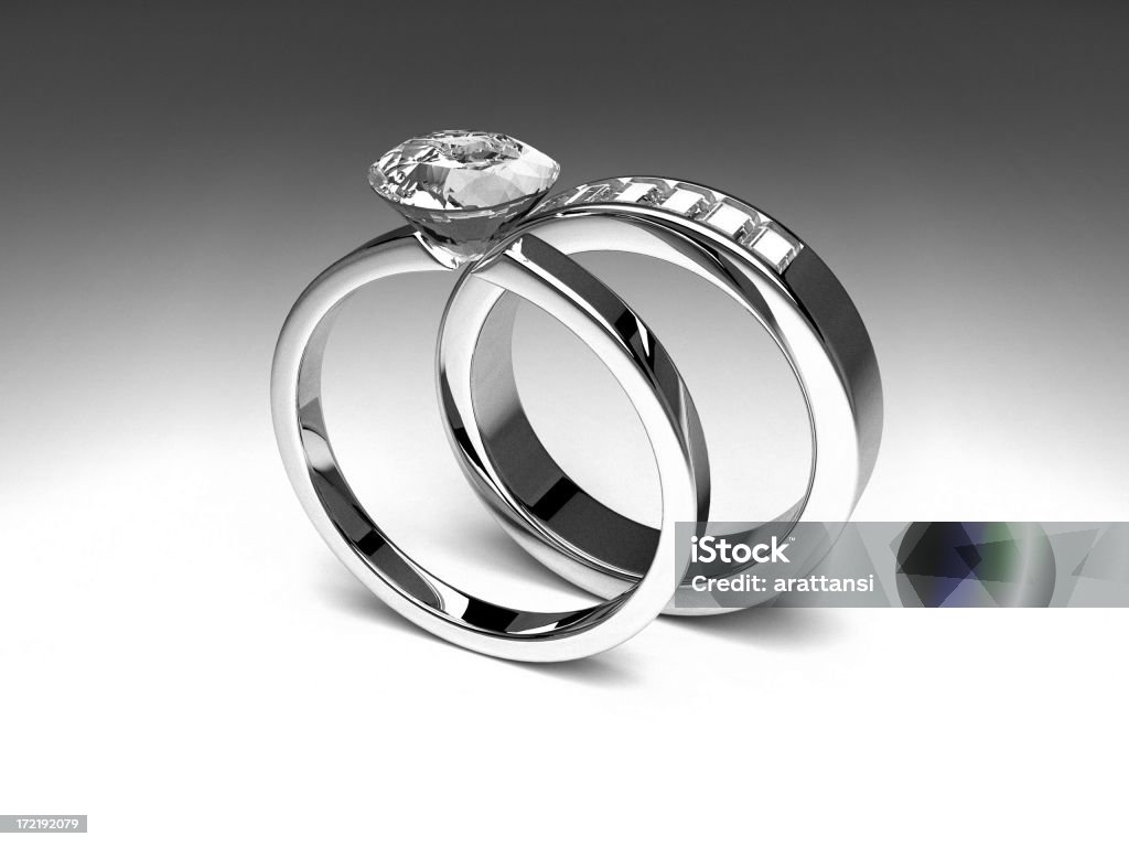 Anéis série 04 - Foto de stock de Aliança de noivado royalty-free