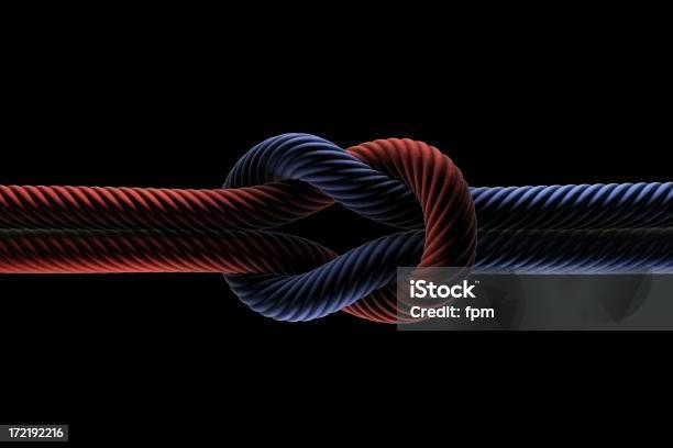 Strong Bond 2 Color Stock Photo - Download Image Now - Single Object, Rope, Two Objects