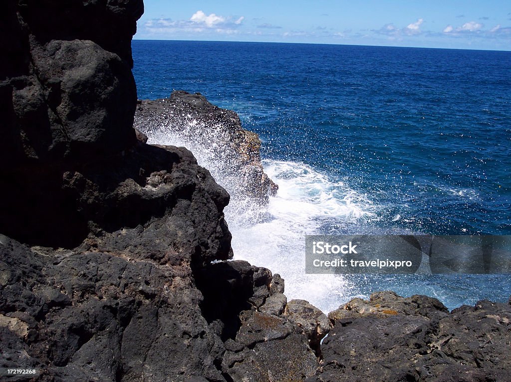 Maui Ocean Spray - Foto de stock de Arrebentação royalty-free