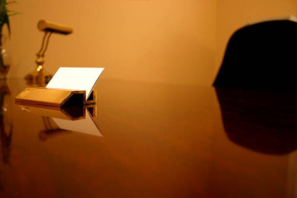 istock Business Card Holder on Office Desk 172192293