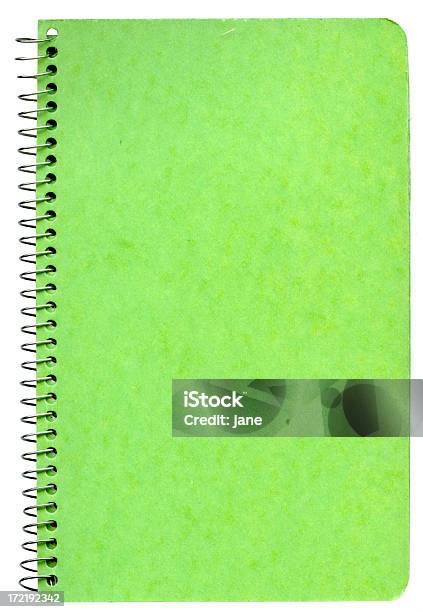 Verde Em Espiral - Fotografias de stock e mais imagens de Caderno de notas - Caderno de notas, Cor verde, Arame