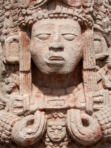 Mayan Statue stock photo