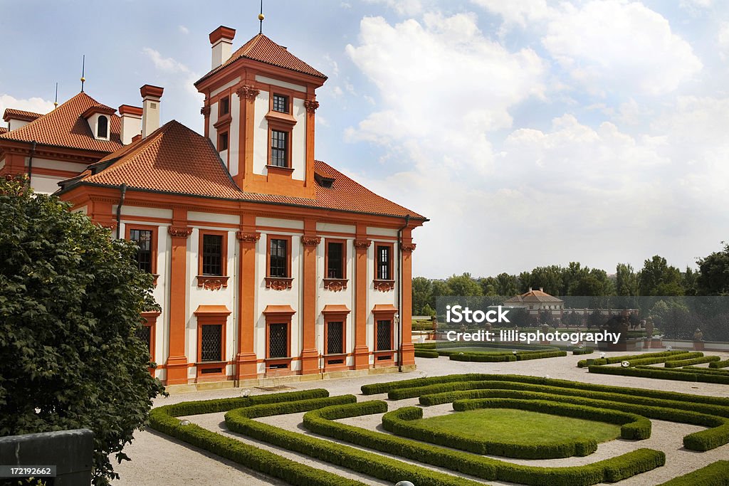 Palácio Troja Praga República Checa - Royalty-free Ajardinado Foto de stock