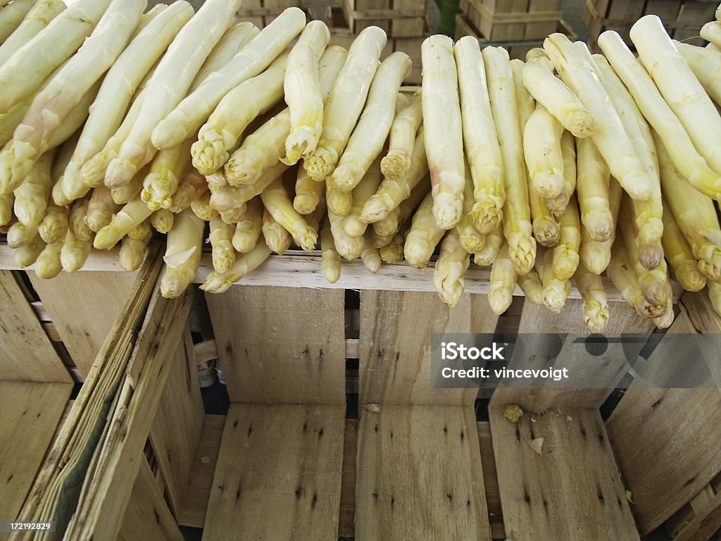 Weißer Spargel - Lizenzfrei Bauernmarkt Stock-Foto