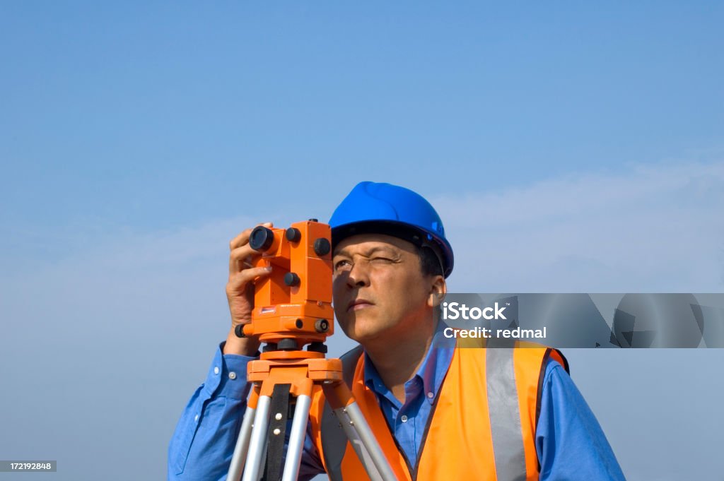 Topografía - Foto de stock de Agrimensor libre de derechos