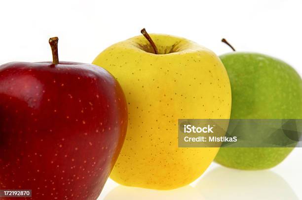 Apple Stockfoto und mehr Bilder von Apfel - Apfel, Apfelsorte Granny Smith, Drei Gegenstände