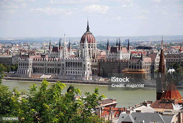 Edificio Del Parlamento De La Ciudad De Budapest Hungría Foto de stock y más banco de imágenes de Aire libre