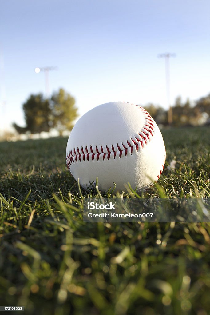 Baseball primo piano - Foto stock royalty-free di Ambientazione esterna