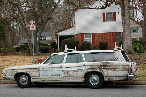 Photo of Old Station Wagon - Seen Better Days