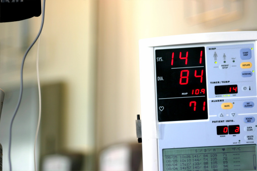 Photo of a Blood pressure reading.