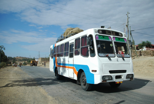 The type of bus used to travel in some African countries.