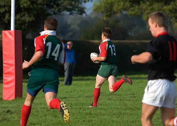 istock Man about to score in rugby union game 172193438