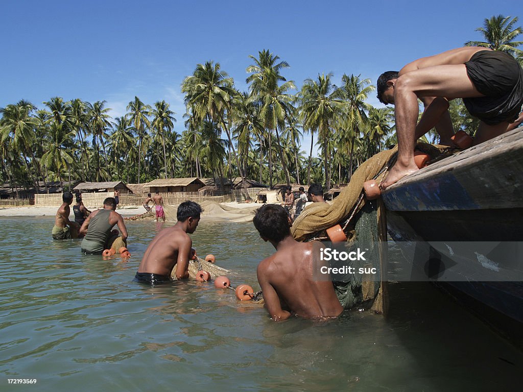 Netzfischerei - Lizenzfrei Andamanensee Stock-Foto
