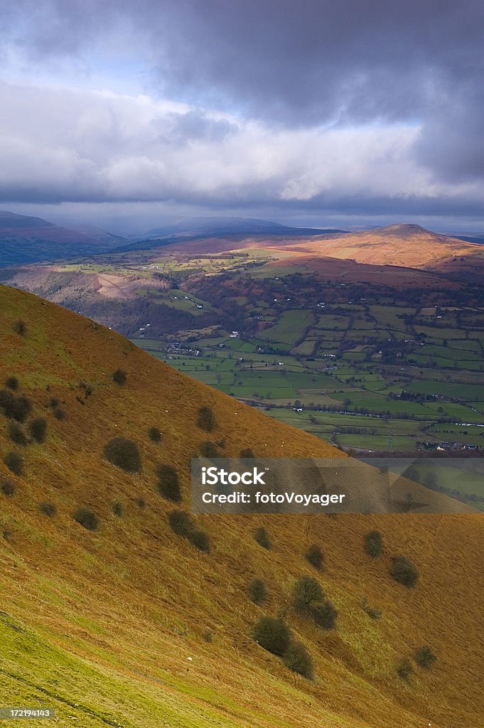 Richement colorés paysage - Photo de Brecon Beacons libre de droits