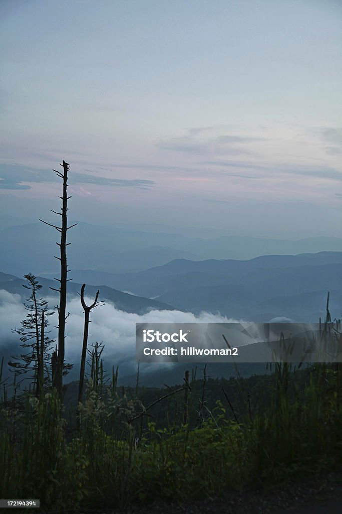 at 해질녘까지 Smoky Mountains - 로열티 프리 0명 스톡 사진