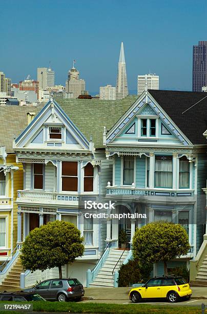 Houses In San Francisco Stock Photo - Download Image Now - Adulation, Apartment, Architecture