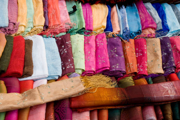 istock Colorful Laotian Textiles 172194523