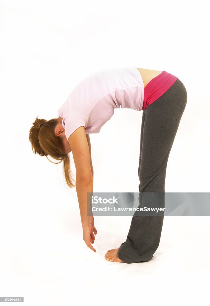 Yoga stretch - Foto stock royalty-free di Adulto