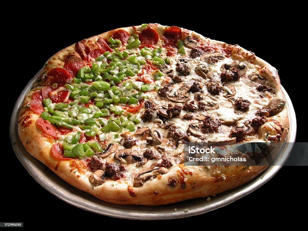 Formule Pizza sur noir - Photo de Pizza libre de droits