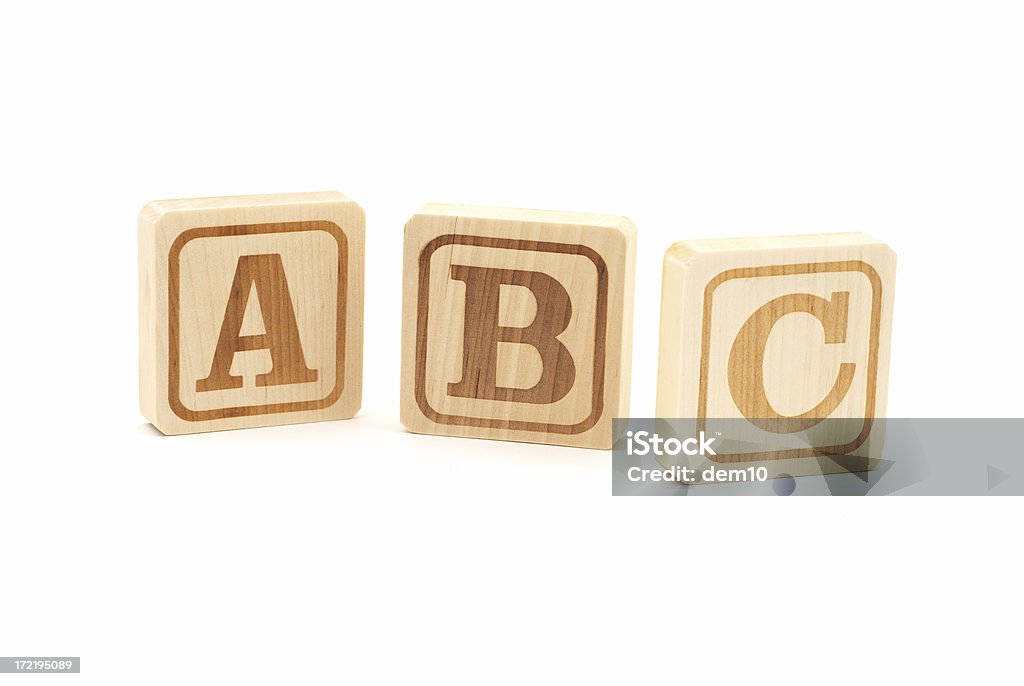 Деревянный алфавит блоков - Стоковые фото Алфавит роялти-фри