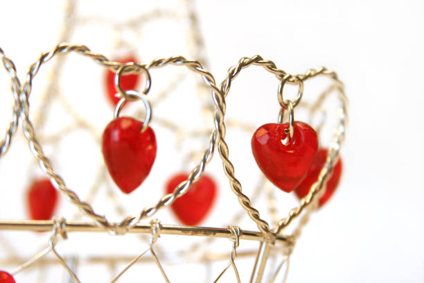 Heart Basket Close-Up stock photo