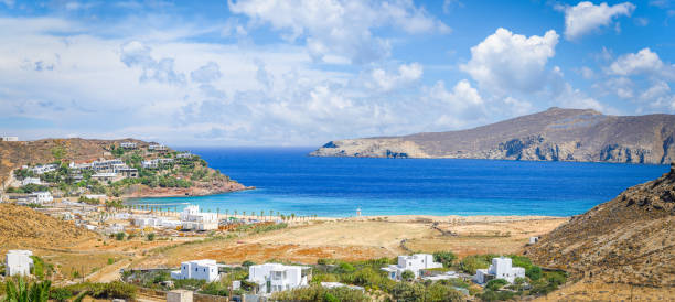 istock Landscape with Panormos beach, Mykonos island, Greece 1721954644
