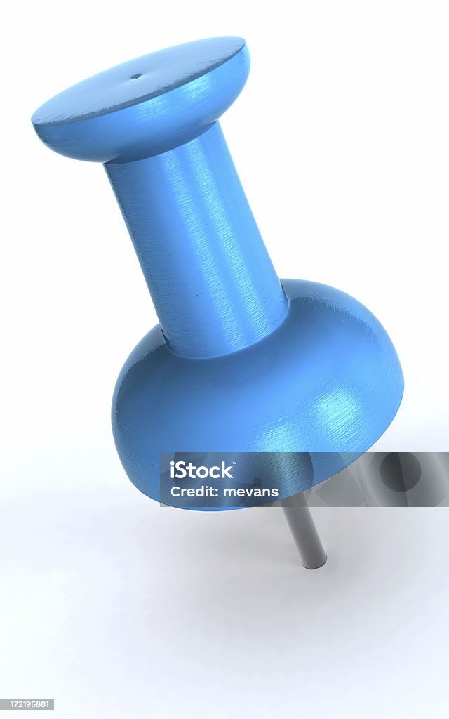 Pushpin azul - Foto de stock de Afilado libre de derechos