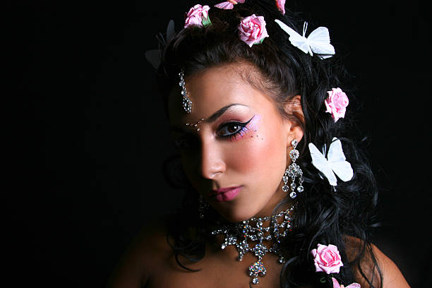 отношение-grainne bollywood - india women butterfly indian ethnicity стоковые фото и изображения
