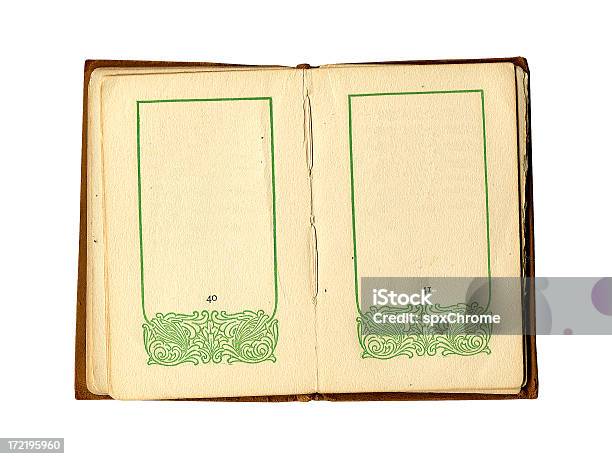 Libro Antiguo Con Las Fronteras Foto de stock y más banco de imágenes de Abierto - Abierto, Anticuado, Antigualla
