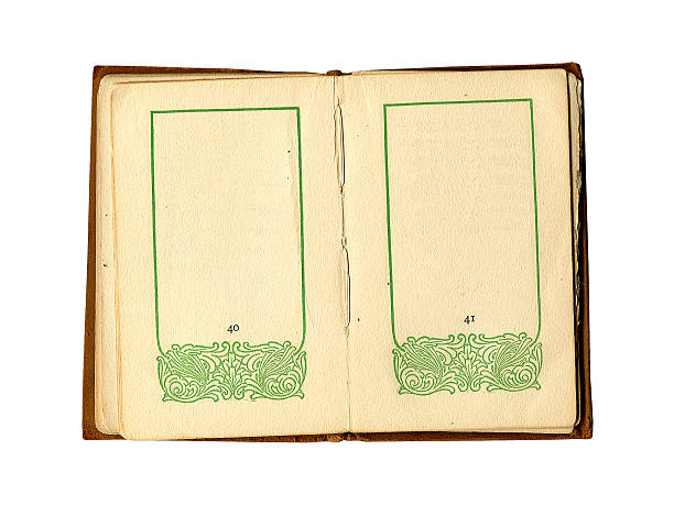 アンティークの本、縁 - picture book book old leather ストックフォトと画像