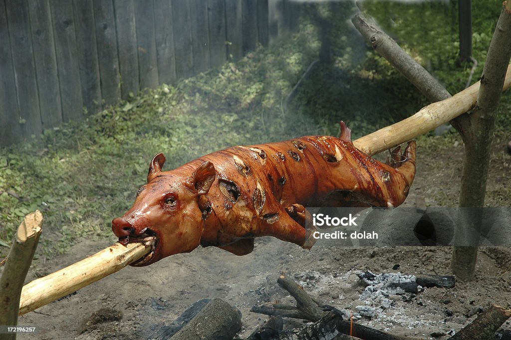 Porco assado - Foto de stock de Assado royalty-free
