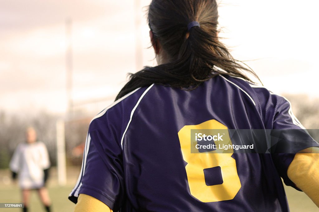 Ragazza di calcio - Foto stock royalty-free di Calcio - Sport